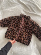 Zara kurtka jesienno zimowa w panterkę polar miś rozmiar 92 cm