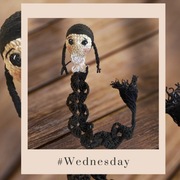 Szydełkowa zakładka Wednesday