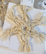 GWIAZDKI MAKRAMA NA CHOINKĘ, OKNO ITP. BOŻE NARODZENIE