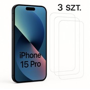 Szkło hartowane Iphone 15 Pro 3 szt.