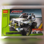 Klocki Autko wyścigówka do złożenia z pullback