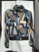 1) Nietuzinkowa bluza sweter bomperka z fantazyjną stójką Soulroom r. S