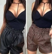 Spodenki szorty ekoskóra jesień/zima 