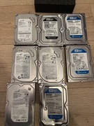 Dyski twarde 3,5 , 8 szt, 5x500GB, 2x250GB, 1x160GB