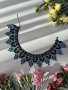 Niebieski naszyjnik | Ręcznie robiony naszyjnik | Sylyanka | Krywulka |