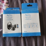 Kurek kulowy 1/2/1/2 z rozetą chrom