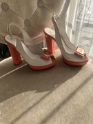 Buty skóra sandały na obcasie Baldowski rozmiar 35