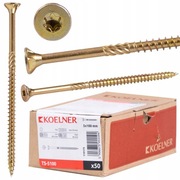 KOELNER wkręty ciesielskie do drewna 5x100mm - 50SZT