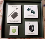 Zestaw Motorola moto watch FIT moto buds Loop moto tag ładowarka 68W