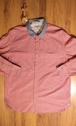 Koszula Ted Baker r. L/XL 6 czerwona w paski męska dł rękaw bawełna 