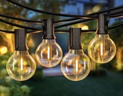 Zewnętrzne lampki strunowe 45,7 m z żarówkami 75+2 G40
