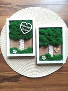 Ramka drzewko z mchem dla babci dziadka 