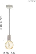 Lampa wiszoca SILVERS 95522