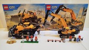 LEGO City 60466 Żółty buldożer i 60420 Żółta koparka + gratis 10343