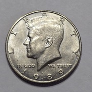 Moneta nr 007 – Kennedy Half Dollar 1989