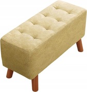 Taboret tapicerowany z Vinylu, antypoślizgowe stopy 60 x 34 x 28 cm