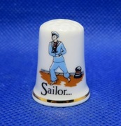 Naparstek Kolekcjonerski Porcelanowy Birchcroft - Marynarz 