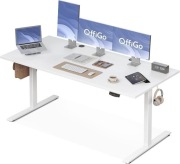 OffiGo biurko elektryczne z regulacją wysokości 180 cm ergonomiczne białe