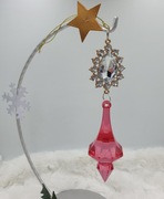 Zawieszka choinkowa różowo-złota