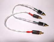 RCA PRZEWODY IC SREBRO 2 X 30 cm SILVER Hi End Cinch  