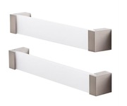 Uchwyt meblowy GoodHome Mulco plastik biały mleczny 6szt (3 opakowania) 720