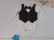 body Newbie z muszką i kamizelką 56 cm 1-2 M
