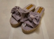 Klapki damskie I love DeeZee z kokardą – różowe, nowe 37