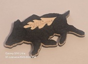 DUŻY Magnes drewniany na lodówkę DZIK Puszcza Białowieska Białowieża(16) 