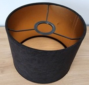 Klosz abażur welur czarno-złoty 20cm loft
