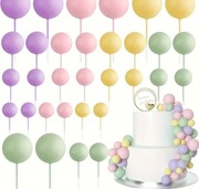 Topper piker na tort 10 szt Różne kolory