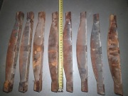 RUSZT ŻELIWNY belkowy DO PIECA KAFLOWEGO pakiet 8 sztuk 