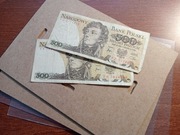 2 x banknot 500zł, Kosciuszko + wydruk + gratis + 2 x antyrama A5 