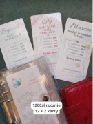 Karty roczne do odkładania pieniędzy 