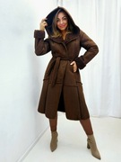 Kożuch damski ekologiczny BRĄZ CAPRI KRISKÓR