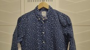 Koszula Zara r. M granatowa listki FIT