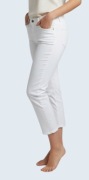 Damskie proste eleganckie białe bawełniane spodnie Bonprix 40/L