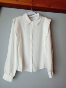 Biała bluzka typu biznes rozm. 40