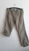 Spodnie trekkingowe 2w1 L XL bermudy khaki oliwkowe bawełna lekkie Premium