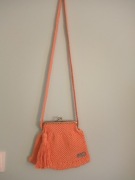 Torebka pomarańczowa (MAKRAMA, BOHO)