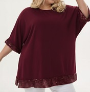 Cekiny tunika sylwester karnawał plus size xxxl 52 54