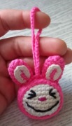 Labubu na szydełku, brelok, zawieszka 