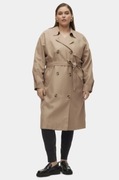 Vero Moda płaszcz długi trencz trench wdzianko narzutka oversize camel duża