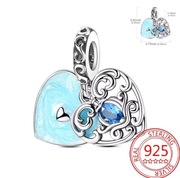 Srebrny Nowy Charms Prezent na Walentynki Love