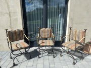 3 x krzesło kute styl angielski antyki