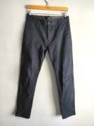 Spodnie męskie granatowe slim proste 97% bawełna rozmiar 30