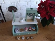 Drewniany ekspres do kawy z paterą | Montessori | dla dzieci