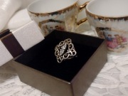 Srebrny pierścionek 925 autorski vintage