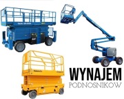 Wynajem podnośników zwyżek nożycowych przegubowych ładowarek - Pruszków