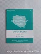 mapa topograficzna polski 1:10000 N-34-50-C-a-4 | sopot dolny