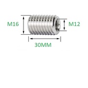 Tulejka gwintowana, redukcja M16 DO M12 X30MM 